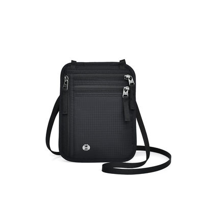 OEM/ODM Customized Logo Safe Nylon Small Neck Travel Bag For Mobile Phone And Card