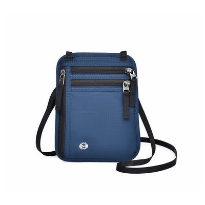 OEM/ODM Customized Logo Safe Nylon Small Neck Travel Bag For Mobile Phone And Card