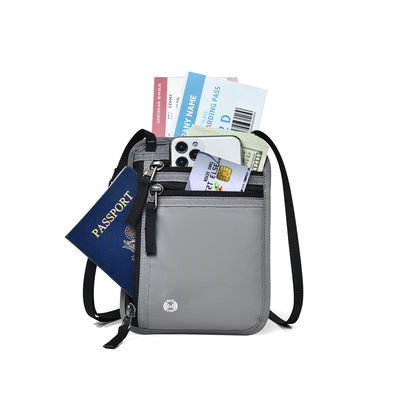 OEM/ODM Customized Logo Safe Nylon Small Neck Travel Bag For Mobile Phone And Card