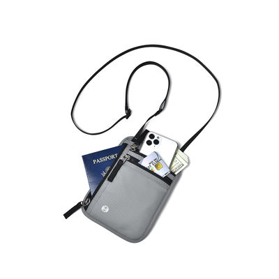 OEM/ODM Customized Logo Safe Nylon Small Neck Travel Bag For Mobile Phone And Card