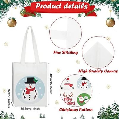 Sublimation Blank Santa Sacks for Gifts Decoration Medium Size 30-50cm Acceptable OEM/ODM