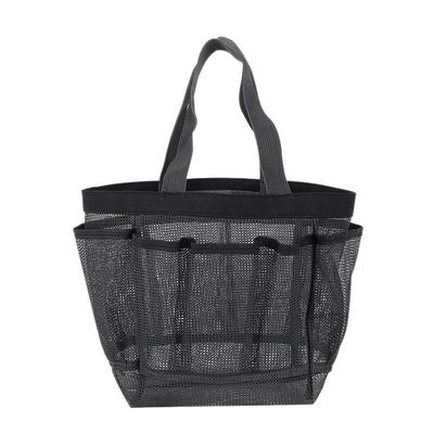 Mesh Beach Tote Bag for Women's Cosmetic and Swimwear Storage on Summer Vacations