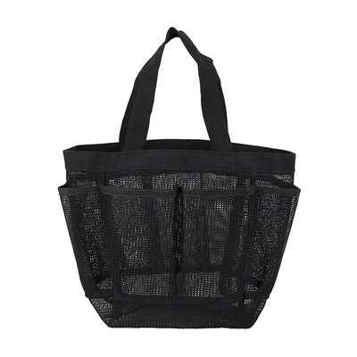 Mesh Beach Tote Bag for Women's Cosmetic and Swimwear Storage on Summer Vacations