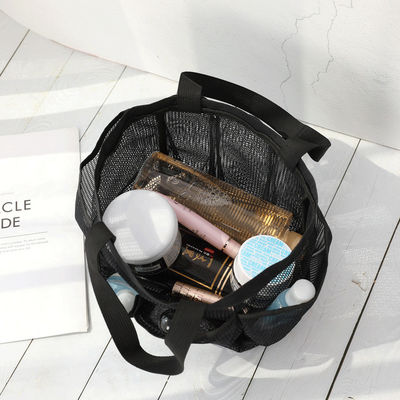 Mesh Beach Tote Bag for Women's Cosmetic and Swimwear Storage on Summer Vacations