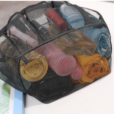 Mesh Beach Tote Bag for Women's Cosmetic and Swimwear Storage on Summer Vacations