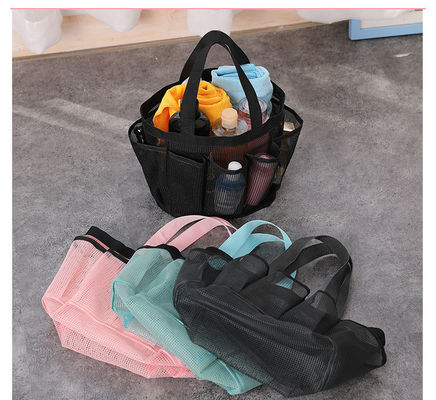 Mesh Beach Tote Bag for Women's Cosmetic and Swimwear Storage on Summer Vacations