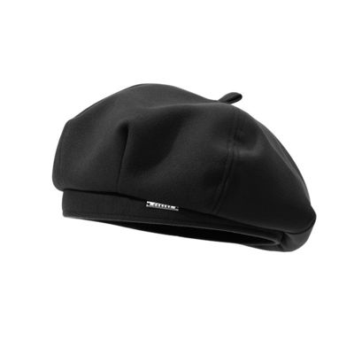 Korean Version of Autumn and Winter Woolen Metal Mark Beret for Children's Daily Life