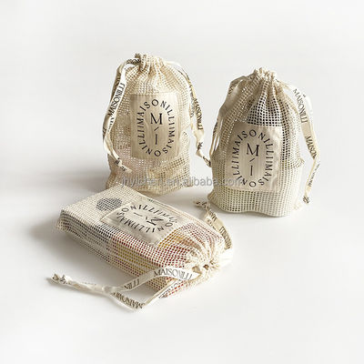 Reusable Organic Cotton Soap Set Gift Bags With Drawstring Must-Have for Green Living