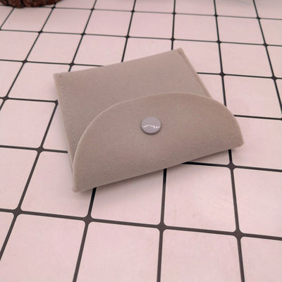 Custom Velvet Suede Leather Envelope Jewelry Pouch for Necklace Ring Earring Bracelet
