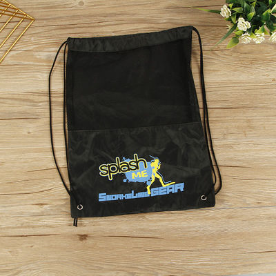Mesh Polyester Gift Drawstring Bag Recycled Nylon Polyester for Reusable Sport Bags
