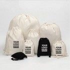 Organic Cotton Drawstring Packing/Shoe Dust Bag Custom Logo Canvas for Luxury Business