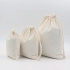 Organic Cotton Drawstring Packing/Shoe Dust Bag Custom Logo Canvas for Luxury Business