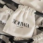 Organic Cotton Drawstring Packing/Shoe Dust Bag Custom Logo Canvas for Luxury Business
