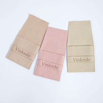 Custom Logo Accepted 6.2*6.2 Cm Multi-color Velvet Flip Cover Fashion Necklace Jewelry Storage Bag