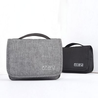 Zipper Closure Travel Waterproof Men's Cosmetics Storage Bag for Stylish Men on the Go