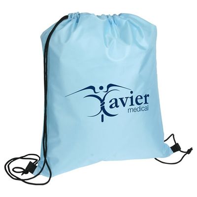OEM/ODM Accepted Custom Logo Polyester Drawstring Backpack for Traveling and Sports
