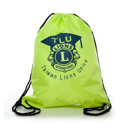 OEM/ODM Accepted Custom Logo Polyester Drawstring Backpack for Traveling and Sports