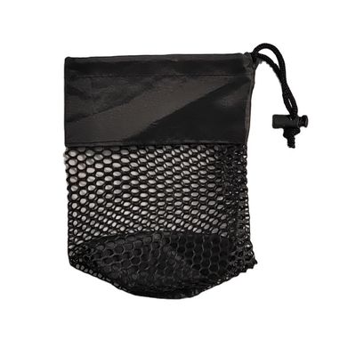 Custom Logo Small Nylon Mesh Net Storage Drawstring Pouch Bag For Sunglasses Carrying