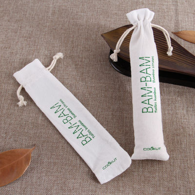 Custom Logo Drawstring Gift Bag for Daily Life Eco Printed Canvas Linen Bag Packaging