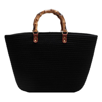Stylish Women Woven Beach Straw Handbag Casual Handmade Hollow Out Rattan Shoulder Bags