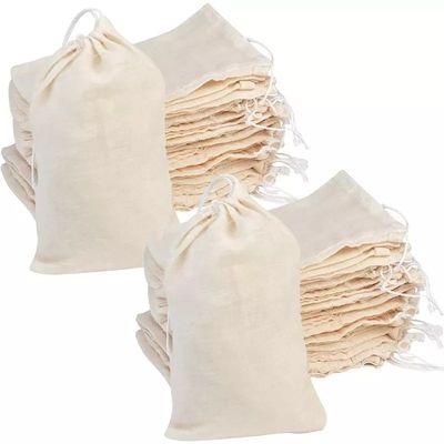 Daily Life Custom Print Drawstring Bags Cotton Canvas Dust Bag with Custom Logo
