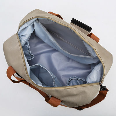 Customized Logo Accepted Sports Gym Travel Duffle Bag Waterproof Canvas Polyester Bags