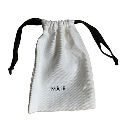 Customized Cotton Muslin Drawstring Bag With Ribbon for Jewelry Packaging Solution