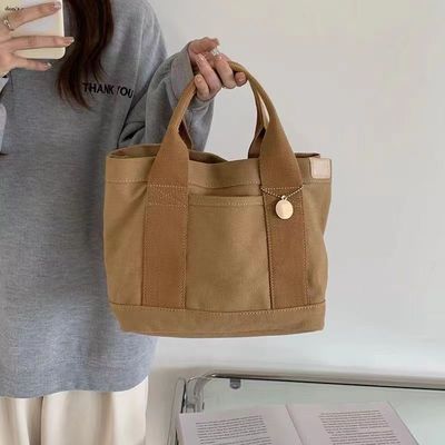 Shopping Canvas Grocery Tote Bags with Rope Handle and Other Pattern Type