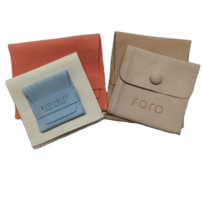 Custom Printed Microfiber Velvet Gift Necklace Jewelry Packaging Bag Pouch and Box