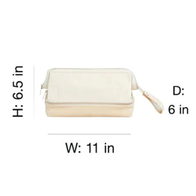 Zipper Closure Makeup Bag for Secure Storage of Private Label Products
