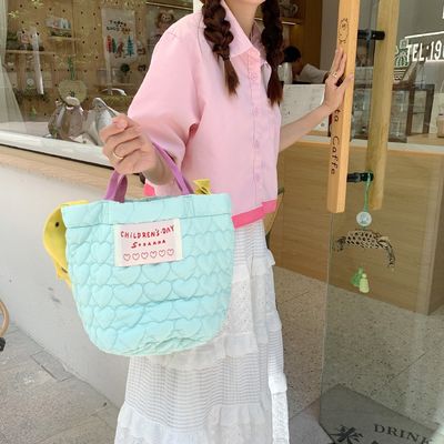 Lightweight Camouflage Puffer Tote Bag for Women Customized Color and OEM/ODM Accepted