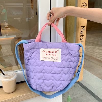 Lightweight Camouflage Puffer Tote Bag for Women Customized Color and OEM/ODM Accepted