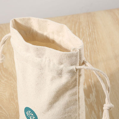 Double String Cartoon Pattern Canvas Drawstring Bag for Personalized Eco-friendly Gifts