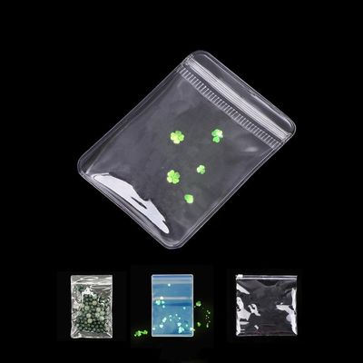 Custom Zip Lock Jewelry Packaging Bag PVC Clear Mini Zipper Pouch with Reusable Logo