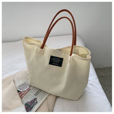Latest Fashion Custom Logo Canvas Pocket Large Capacity Student Single Shoulder Bag