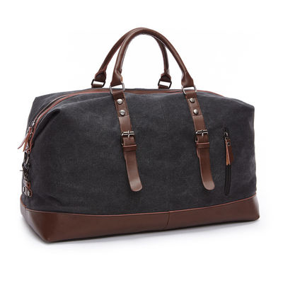 Waterproof and Wear-resistant Color Fading Treatment Canvas Travel Bag for Short Trips