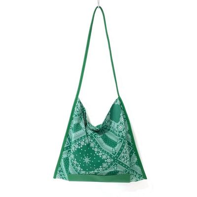 Open Closure Travel and Outgoing Ethnic Style Ladies Full Paisley Print Shopping Bag