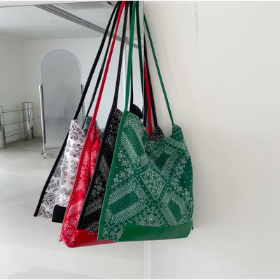 Open Closure Travel and Outgoing Ethnic Style Ladies Full Paisley Print Shopping Bag