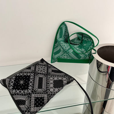Open Closure Travel and Outgoing Ethnic Style Ladies Full Paisley Print Shopping Bag