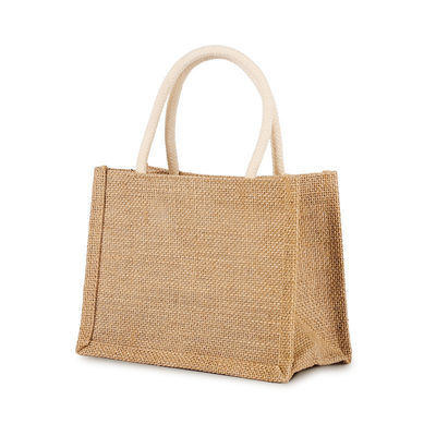 Accepable OEM/ODM Jute Bag With Custom Logo for Reusable Eco Friendly Shopping at Beach