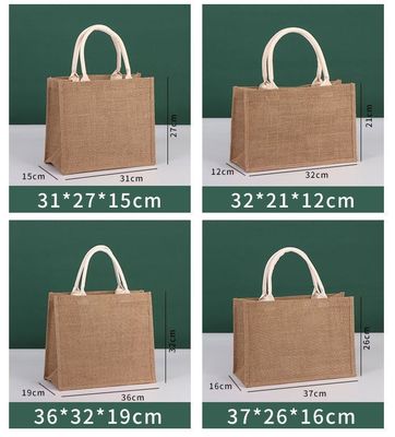 Accepable OEM/ODM Jute Bag With Custom Logo for Reusable Eco Friendly Shopping at Beach
