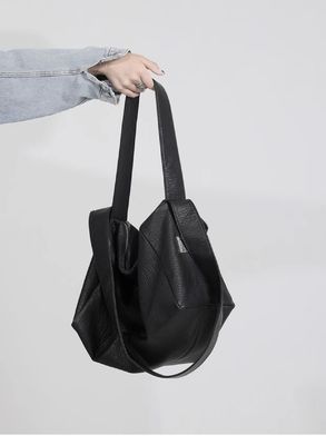 2024 Women's Versatile Tote Bag with Skew Straddle Instagram Design and Large Capacity