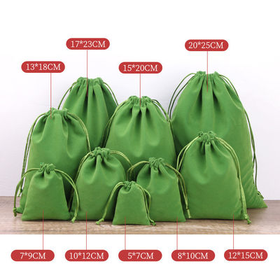 Colorful Velvet Drawstring Pouches for Custom Jewelry Packaging and Display