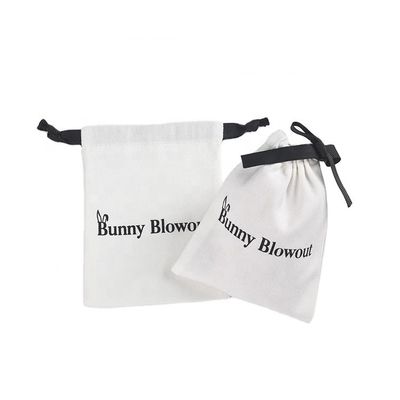 Custom Logo Cotton Drawstring Bag for Easy Storage of Eyeglasses and Digital Products