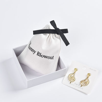 Custom Logo Cotton Drawstring Bag for Easy Storage of Eyeglasses and Digital Products