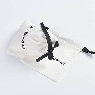 Custom Logo Cotton Drawstring Bag for Easy Storage of Eyeglasses and Digital Products