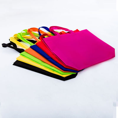 Colorful Tote Shopping Non Woven Bag with Custom Logo Printing and Polyester Lining