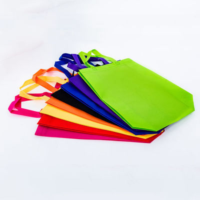 Colorful Tote Shopping Non Woven Bag with Custom Logo Printing and Polyester Lining