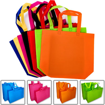 Colorful Tote Shopping Non Woven Bag with Custom Logo Printing and Polyester Lining