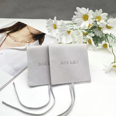 Custom Suede Jewelry Pouch Luxury Packaging for Environmentally Friendly Bracelets